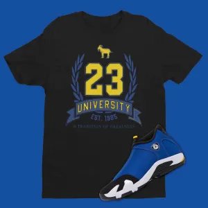 23 University Matching Shirt For Air Jordan 14 Laney