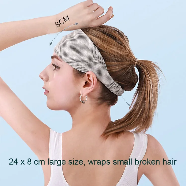 3 PCS Cold Feeling Sports Hairband Fitness Sweat-absorbing Belt(824 Light Gray)