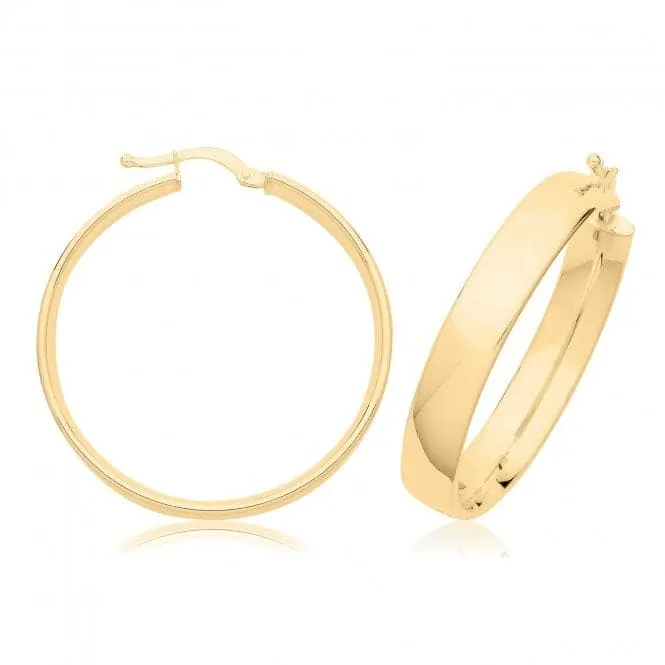 9CT Gold Hoop Earrings ER1200