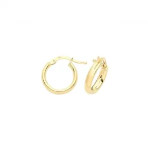 9CT Yellow Gold 20mm Hoop Earrings ER890