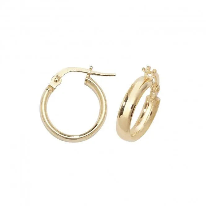 9ct Yellow Gold 50mm Hoop Earrings ER955