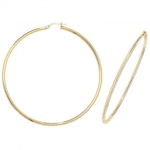 9ct Yellow Gold Hoop Earrings ER502