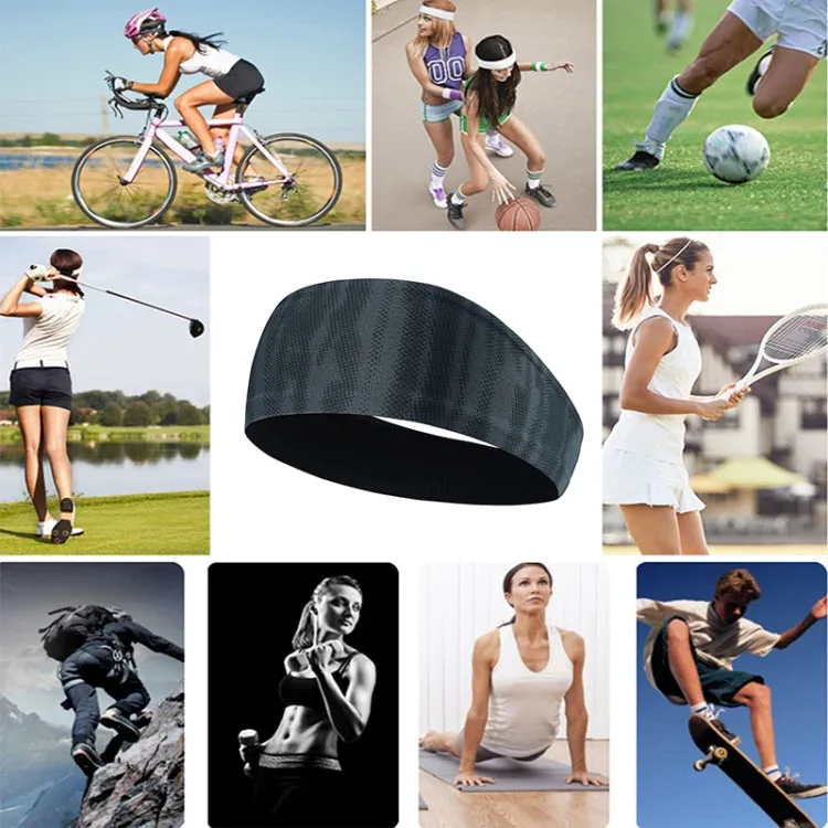 Absorbent Cycling Yoga Sport Sweat Headband Men Sweatband For Men and Women Yoga Hair Bands Head Sweat Bands Sports Safety(Red)