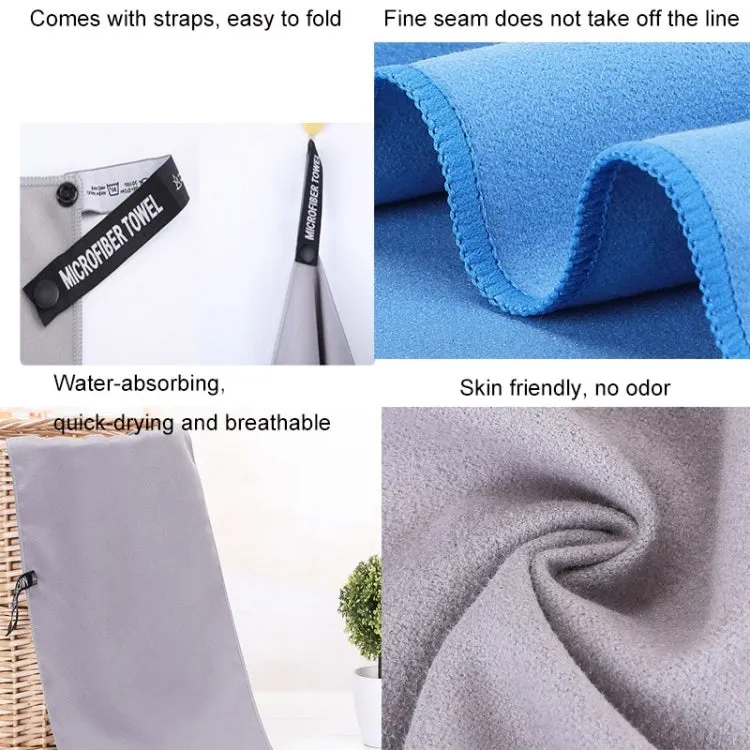 Absorbent Quick Dry Sports Towel Microfiber Bath Towel 76x152cm(Purple Square Mesh Bag)