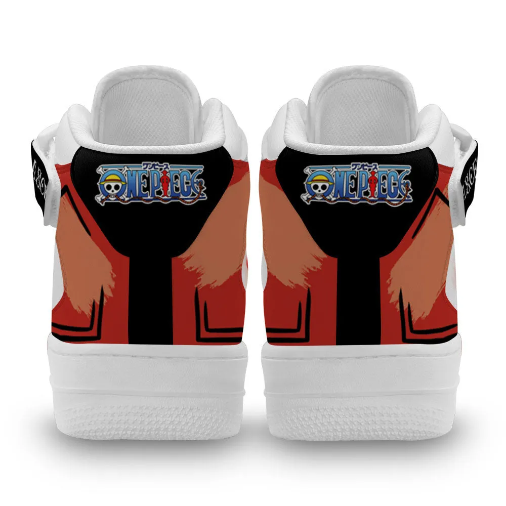 Ace Sneakers Air Mid OP Custom Anime Shoes