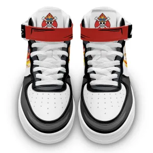 Ace Sneakers Air Mid OP Custom Anime Shoes