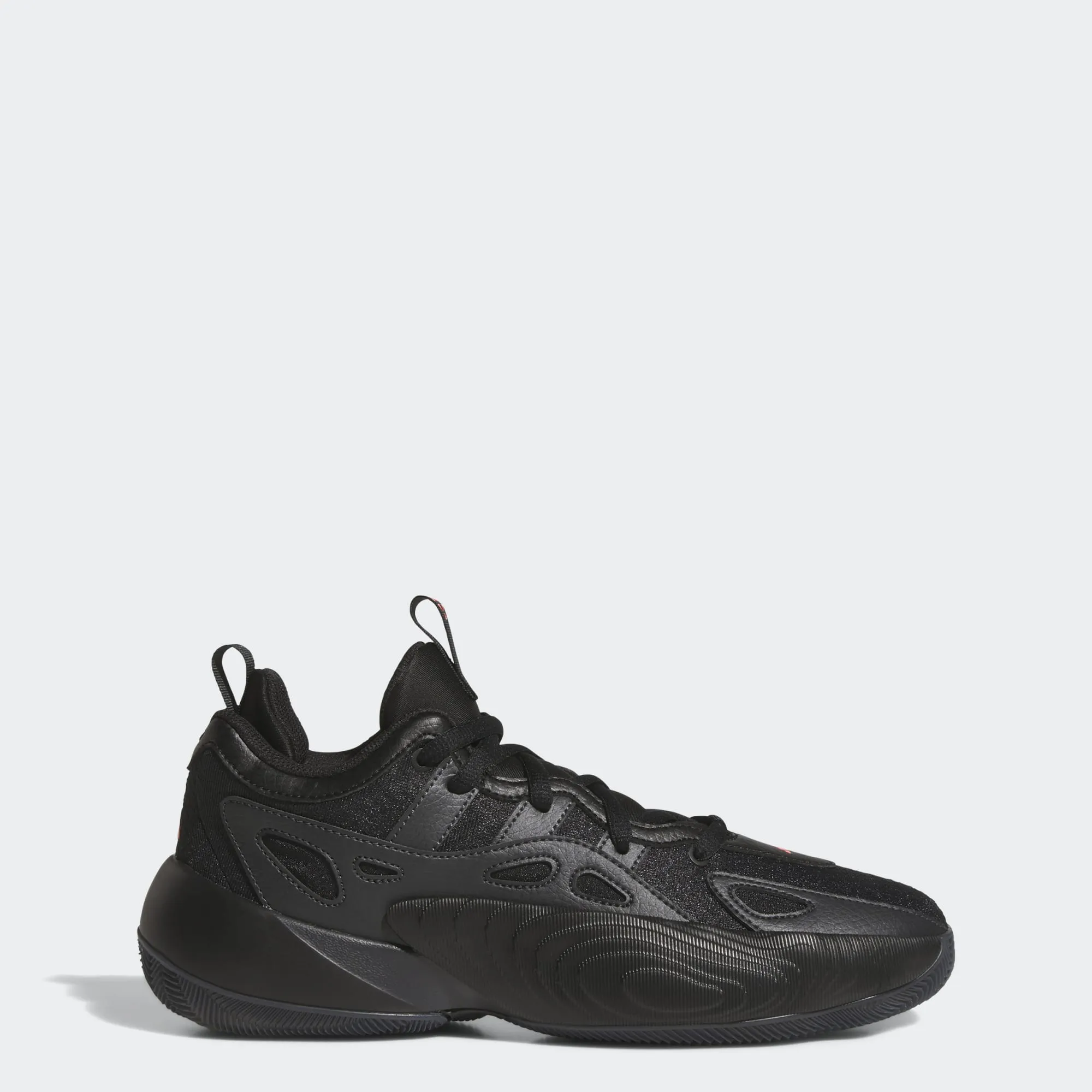 ADIDAS MEN'S TRAE UNLIMITED TRIPLE BLACK BASKETBALL SHOES