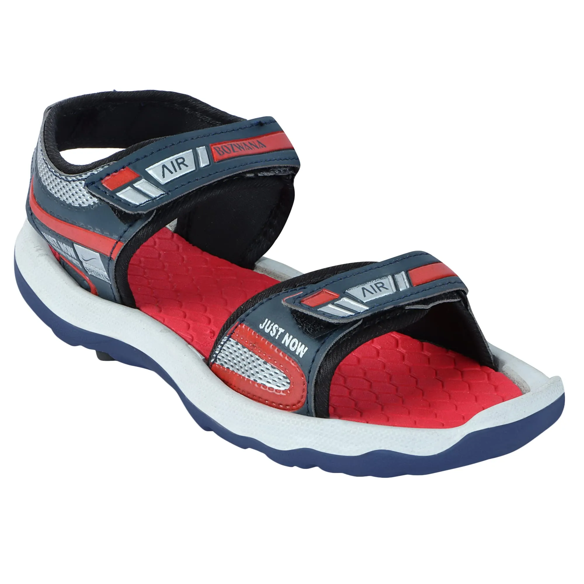 Aedee Synthetic Velcro Indoor Outdoor Sandals For Boys & Girls Kids Wear/Flip Flop Open Toe Light Weight Sandals and Floaters Footwear for Kids(Red)- 7-8 years (MB103)