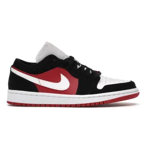 Air Jordan 1 Low Black White Gym Red