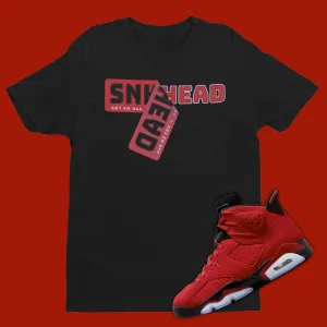 Air Jordan 6 Toro Bravo Sticker: Sneakerhead Matching Shirt