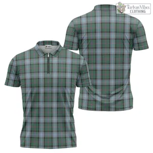 Alexander of Menstry Hunting Tartan Zipper Polo Shirt