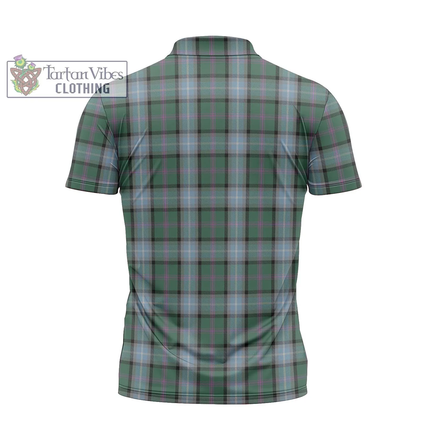 Alexander of Menstry Hunting Tartan Zipper Polo Shirt