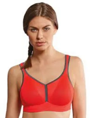 Anita Active Air Control Wirefree Padded Sports Bra Coral/Anthracite