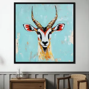 Antelope Majesty on Abstract Pastel