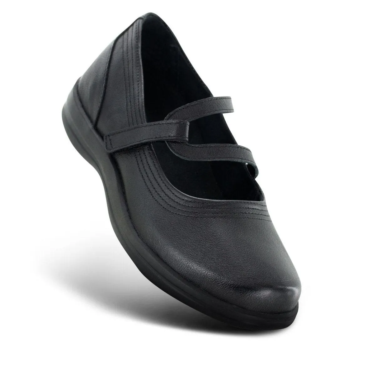 Apex A300w Janice Strap Mary Jane Women's Shoe In Black