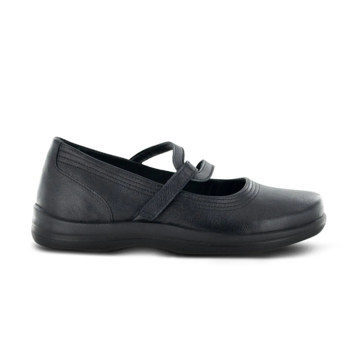 Apex A300w Janice Strap Mary Jane Women's Shoe In Black