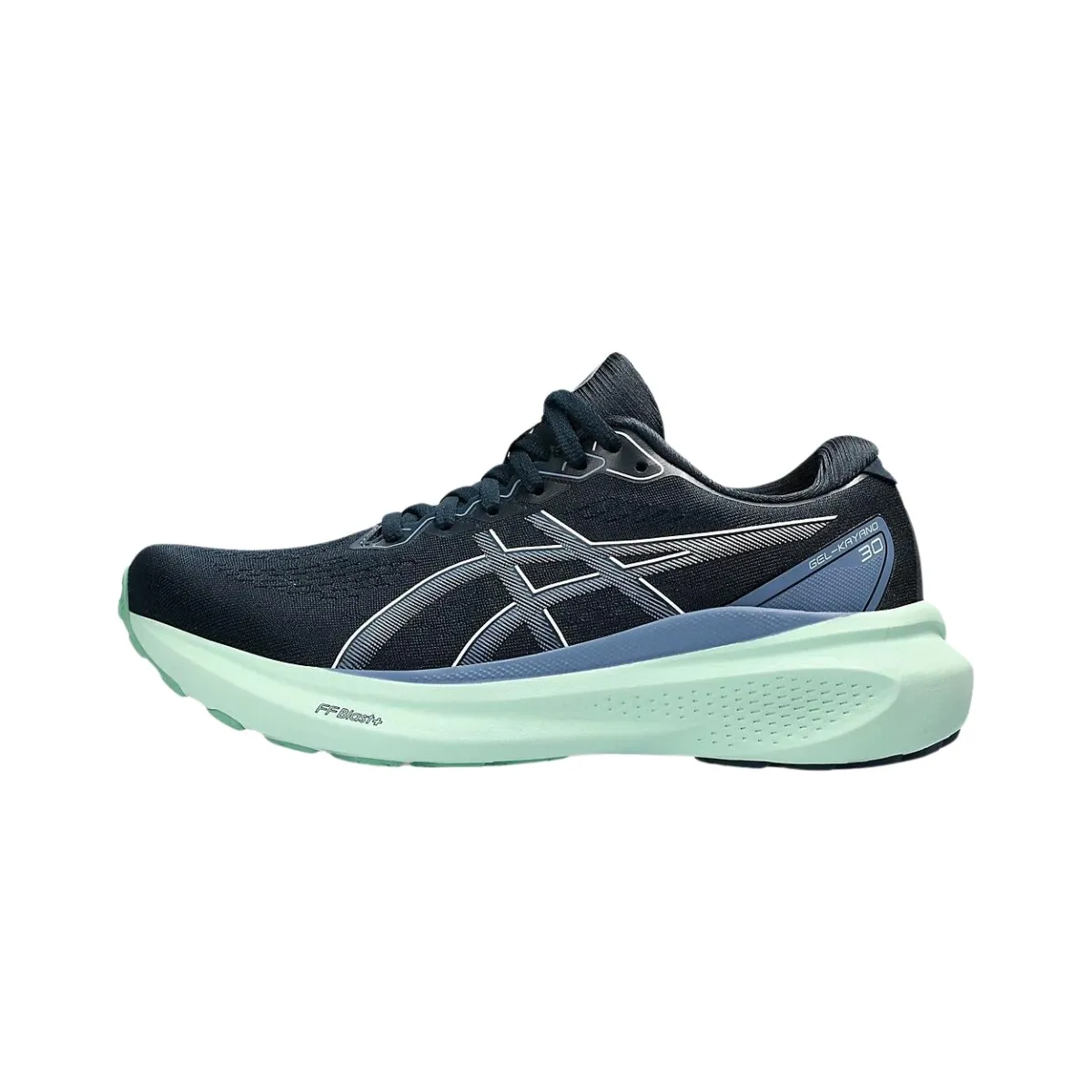 Asics Gel-Kayano 30 Navy Blue Lime SS24 Women's Running Shoes