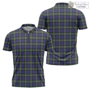 Baird Modern Tartan Zipper Polo Shirt