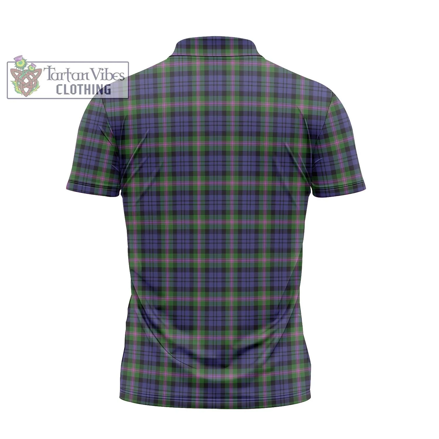 Baird Modern Tartan Zipper Polo Shirt