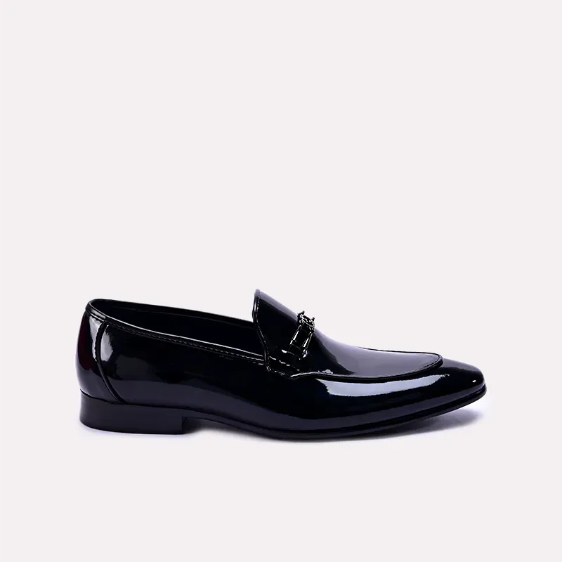 Barrett Black Glossy Slip On Dress Shoes 0111068