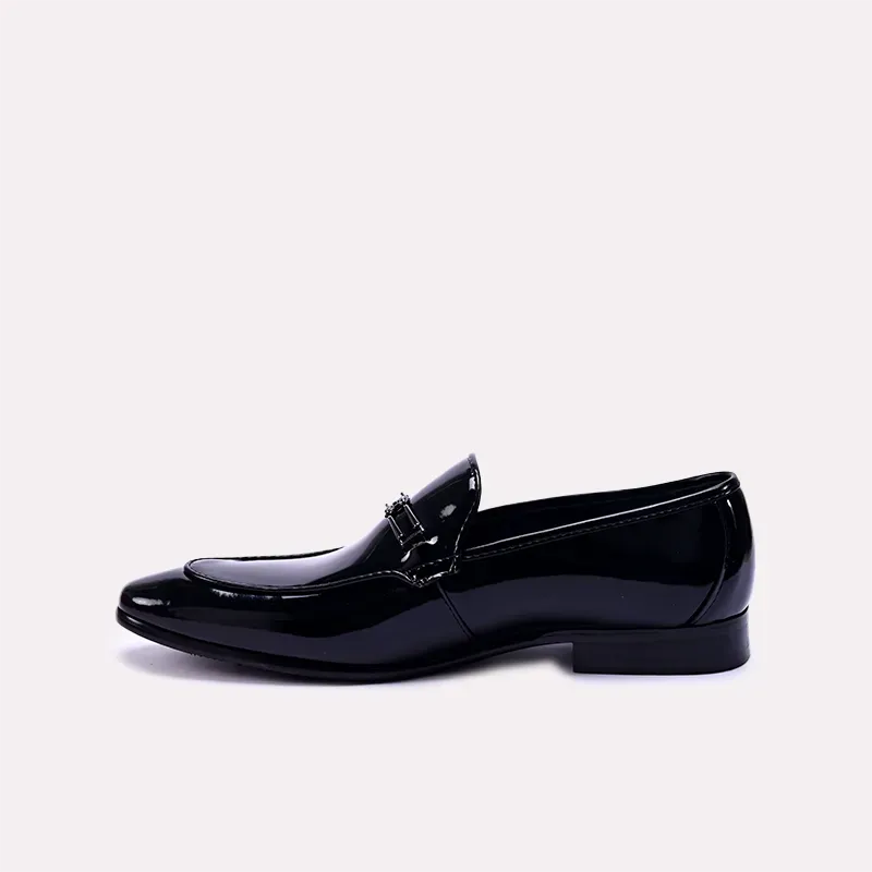 Barrett Black Glossy Slip On Dress Shoes 0111068