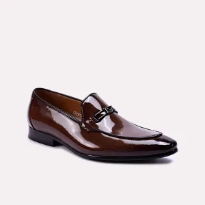 Barrett Brown Glossy Slip On Dress Shoes 0111068