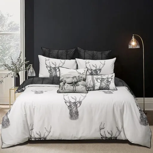 Bianca Bedding Alpine Stag Taupe Polyester/Cotton Quilt Cover Set