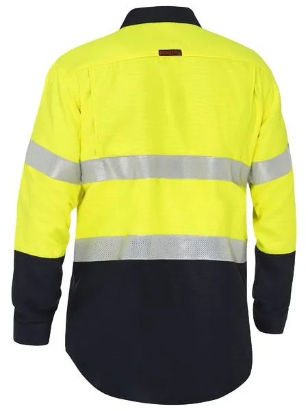 Bisley Apex 160 Taped Hi Vis FR Ripstop Vented Shirt (BS8338T)