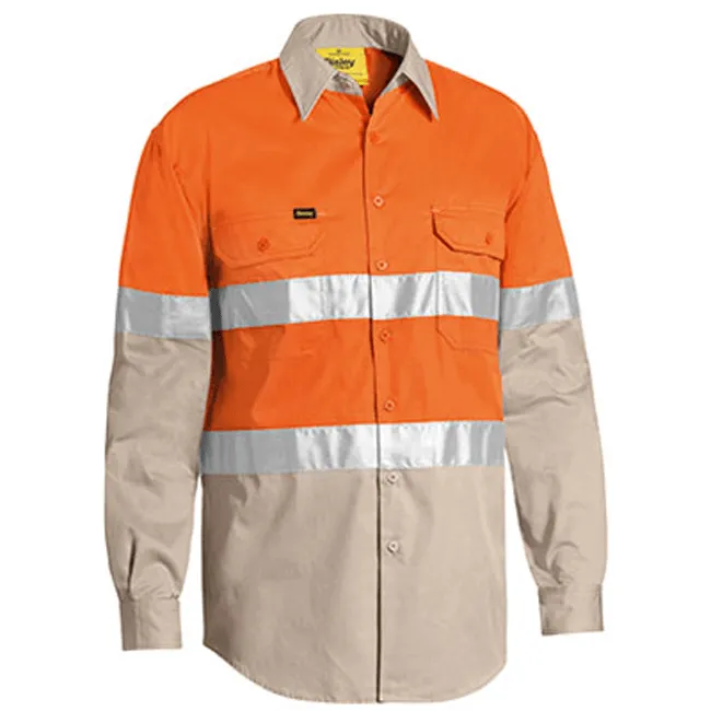 Bisley Men's 3M Taped Cool Hi Vis Light Weight Shirt (BS6696T)