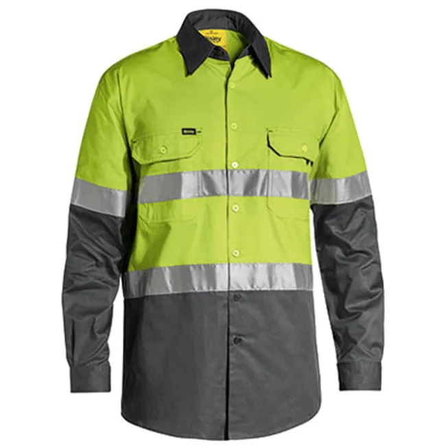 Bisley Men's 3M Taped Cool Hi Vis Light Weight Shirt (BS6696T)