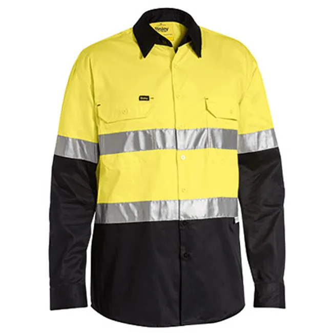 Bisley Men's 3M Taped Cool Hi Vis Light Weight Shirt-(BS6696T)