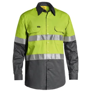 Bisley Men's 3M Taped Cool Hi Vis Light Weight Shirt-(BS6696T)