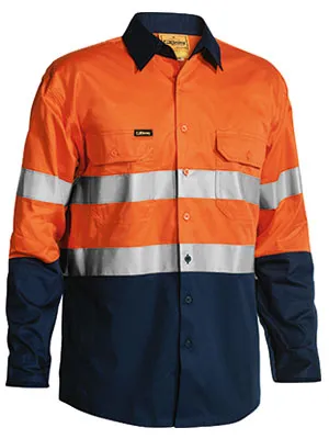 Bisley Men's 3M Taped Cool Hi Vis Light Weight Shirt-(BS6696T)