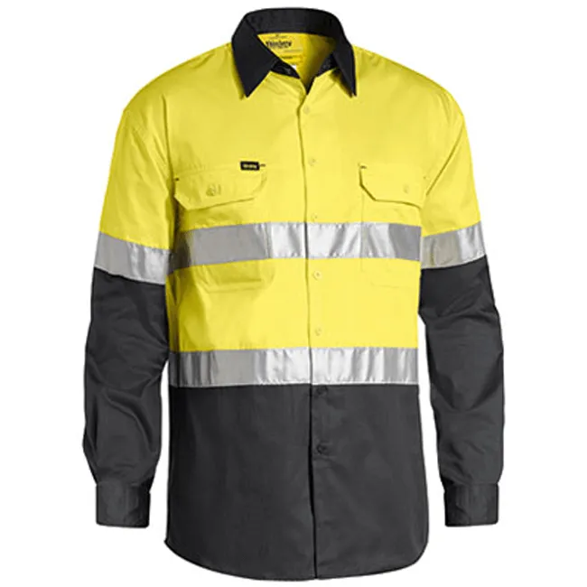 Bisley Men's 3M Taped Cool Hi Vis Light Weight Shirt-(BS6696T)