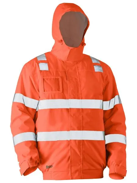 Bisley Taped Hi Vis Wet Weather Bomber Jacket (BJ6770T)