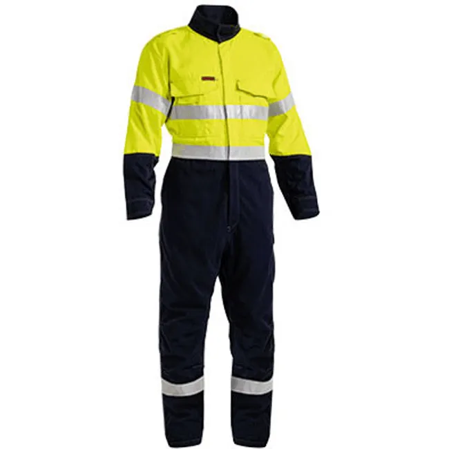 Bisley Tencate Tecasafe Plus Taped 2 Tone Hi Vis Engineered FR Vented Coverall (BC8086T)