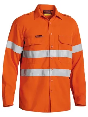 Bisley Tencate Tecasafe Taped Fr Hi Vis Light Weight Vented Long Sleeve Shirt (BS8097T)