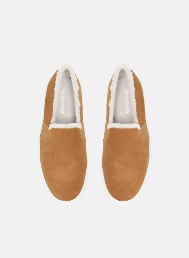 Blair Shearling Sneaker - Tan