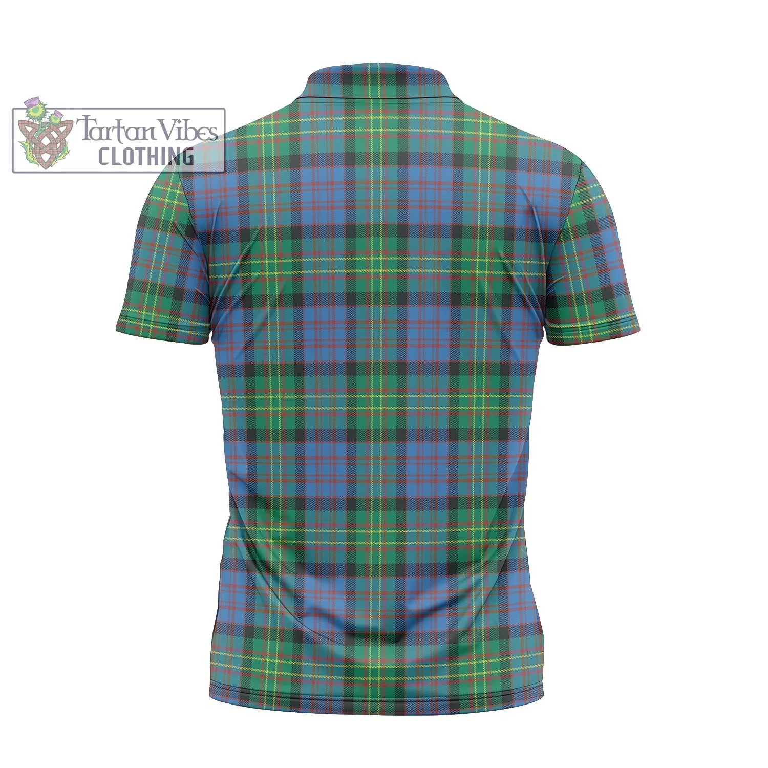 Bowie Ancient Tartan Zipper Polo Shirt