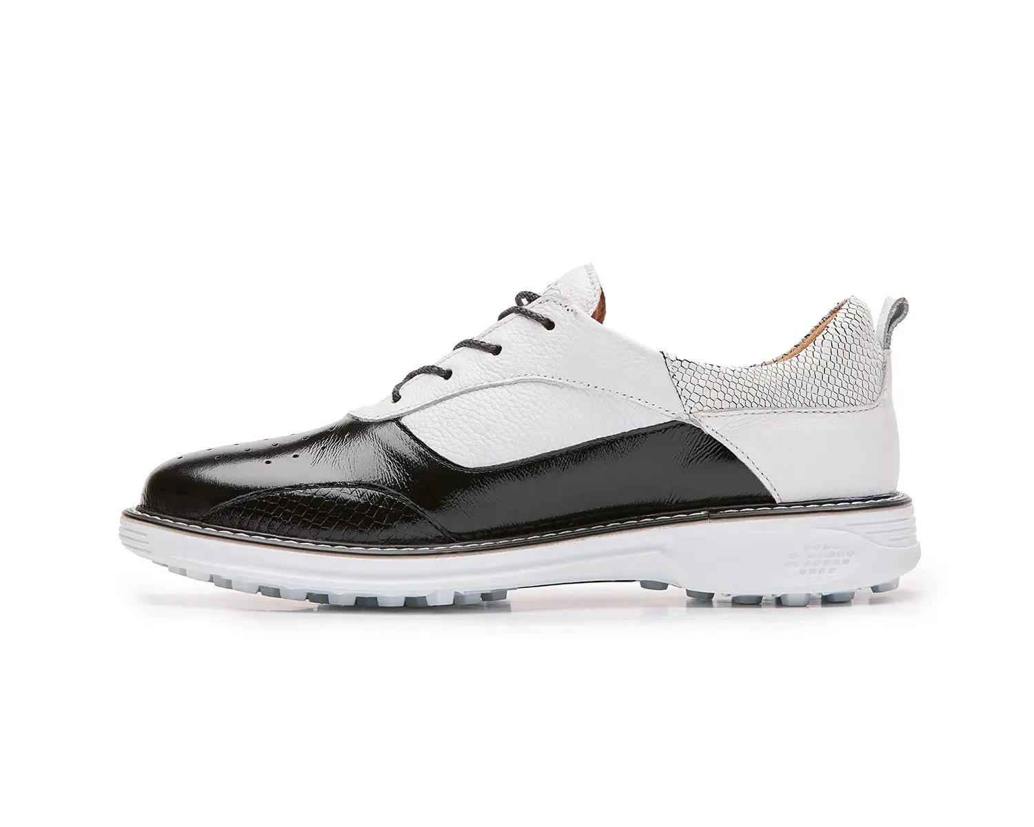 Boxto Golf Women's Inspiration Paris Spikeless Golf Shoes - Black/White