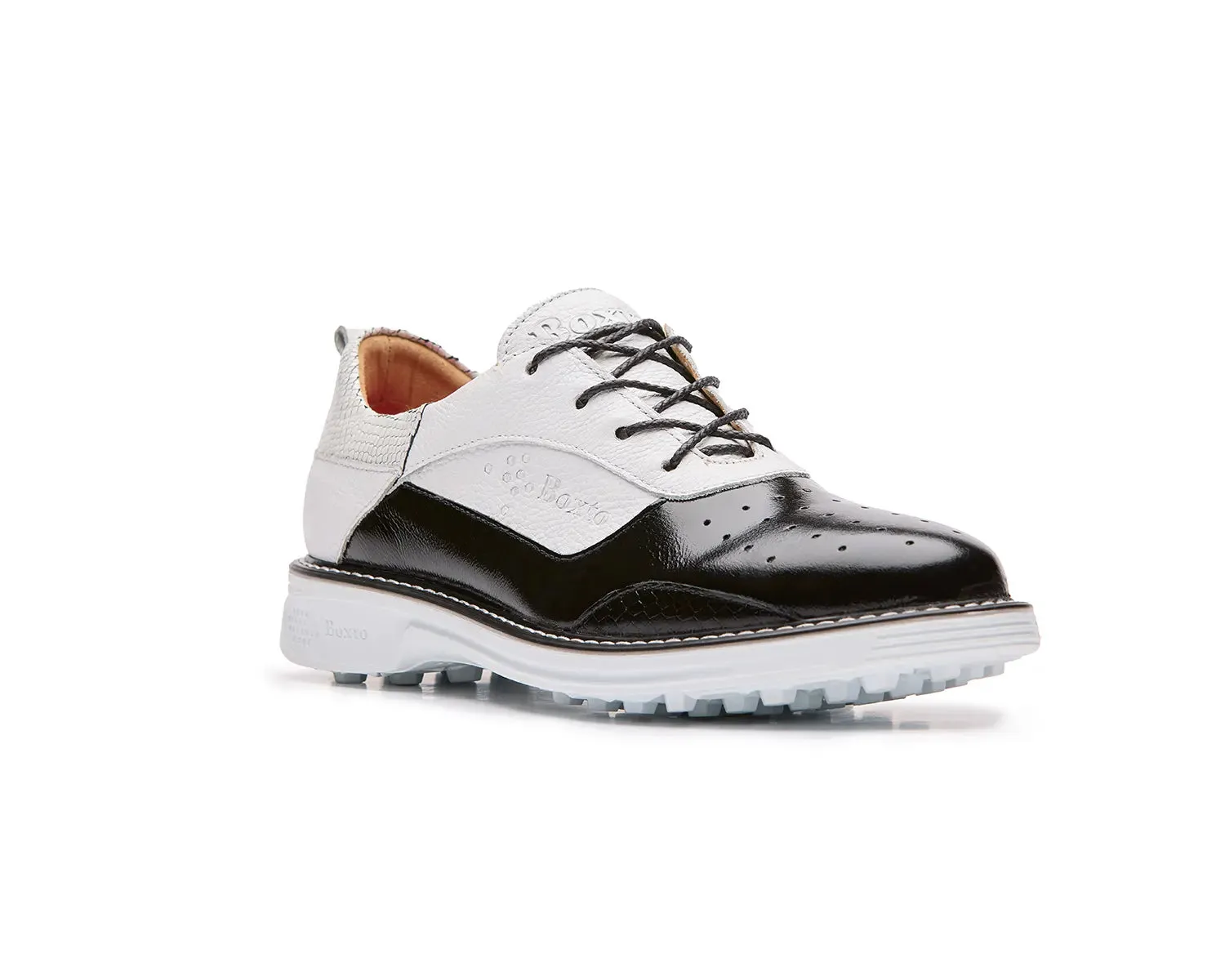 Boxto Golf Women's Inspiration Paris Spikeless Golf Shoes - Black/White