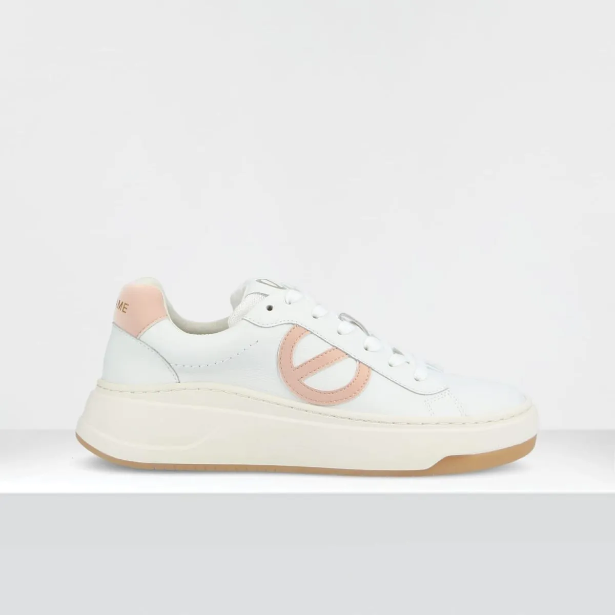 Bridget Trainer White Blush Sneakers