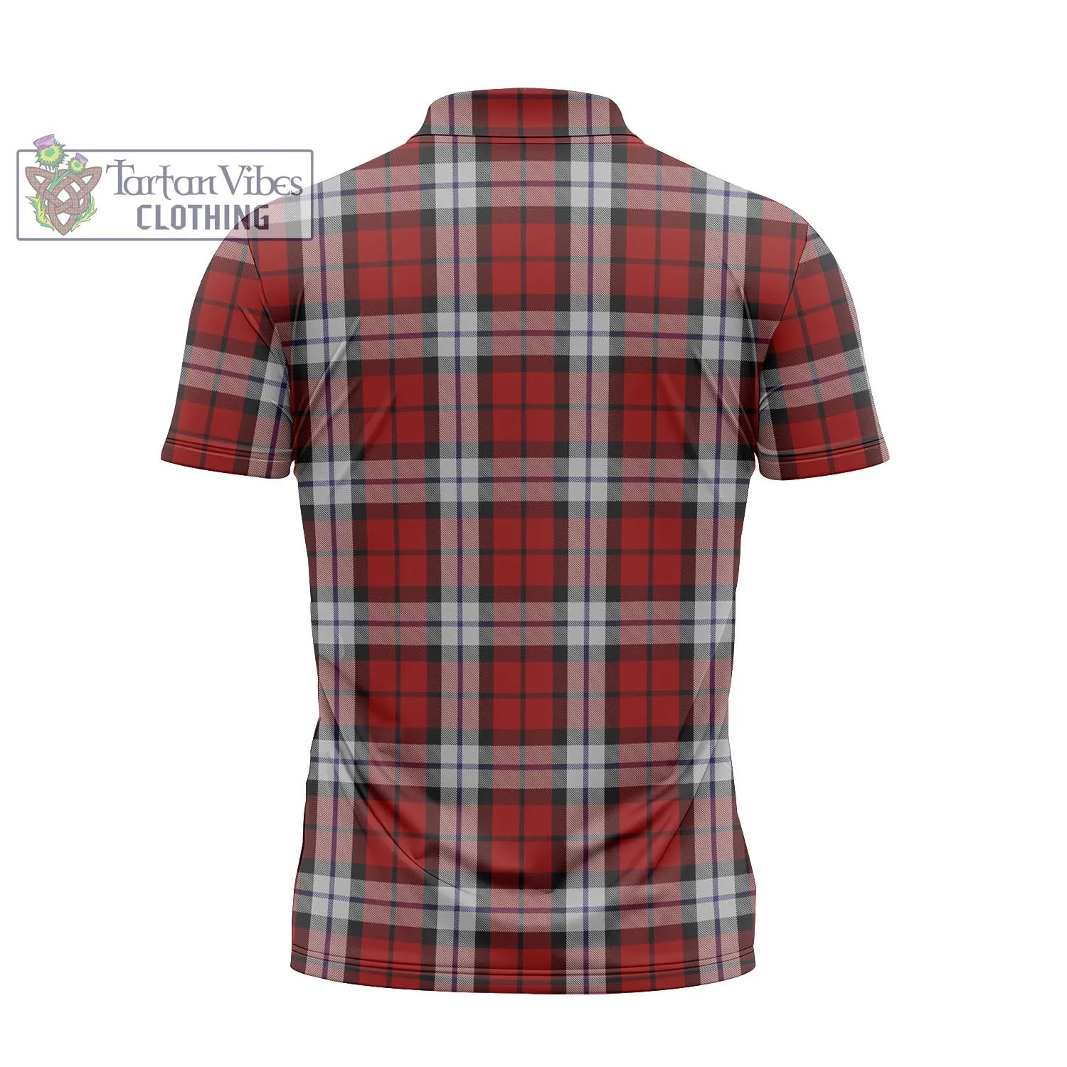 Brodie Dress Tartan Zipper Polo Shirt