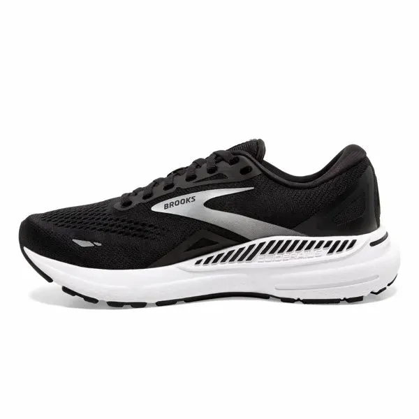 Brooks Men's Adrenaline GTS 23 Running Shoe - Black/White/Silver 1103911D004