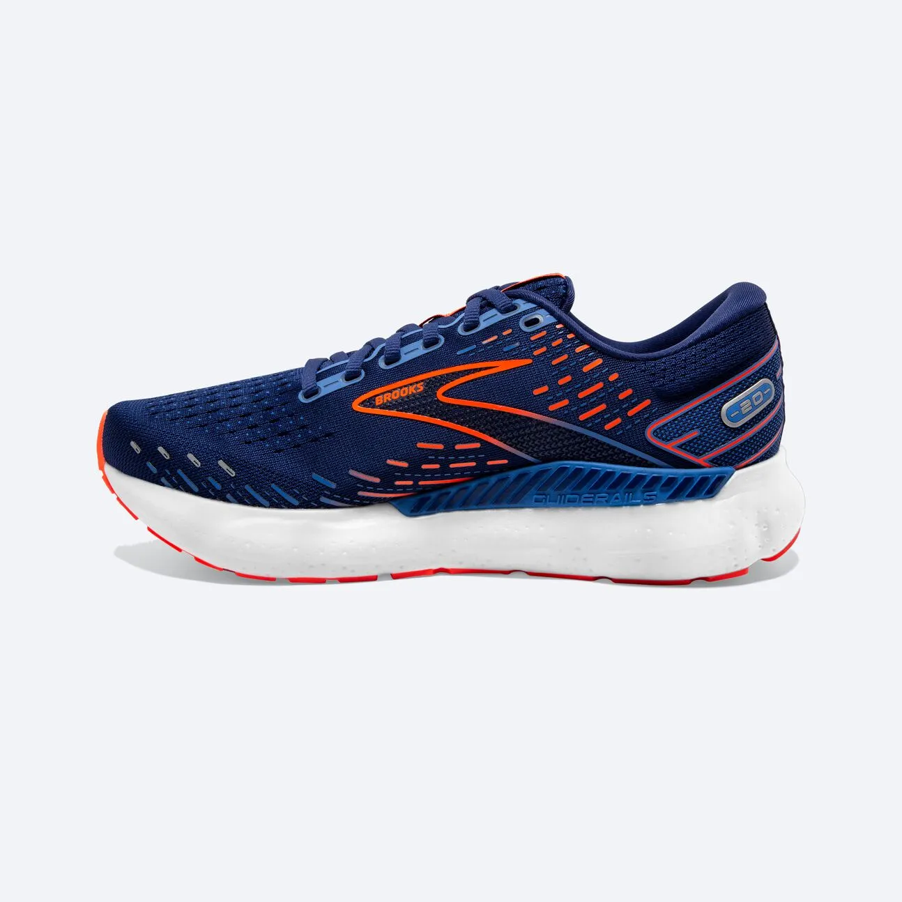 Brooks Mens Glycerin GTS 20- Blue Depths/Palace Blue/Orange (1103831D444)