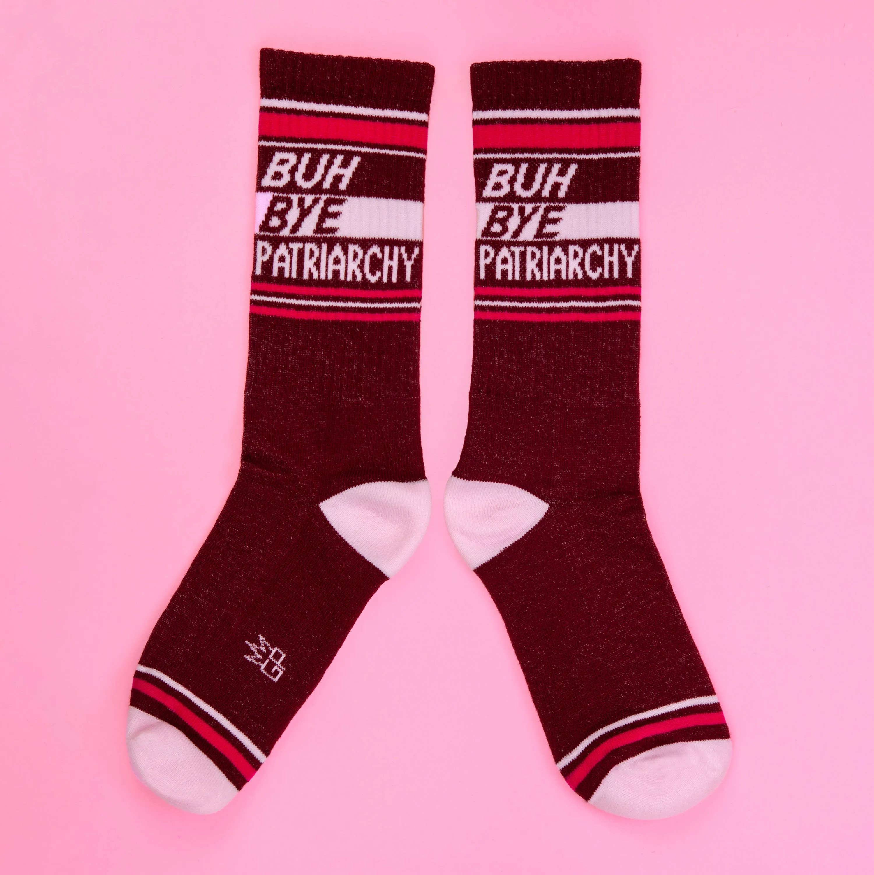 Buh Bye Patriarchy Gym Crew Socks