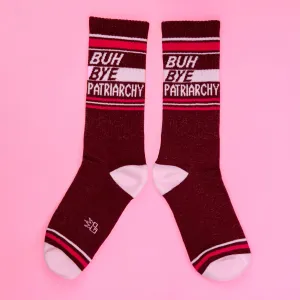 Buh Bye Patriarchy Gym Crew Socks