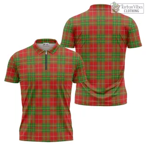 Burnett Tartan Zipper Polo Shirt