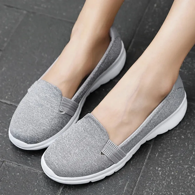 Business Casual Women Shoes Breathable Flat Soft Sneakers #3928