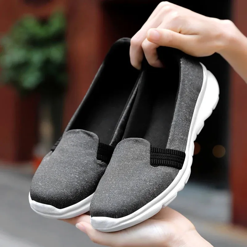 Business Casual Women Shoes Breathable Flat Soft Sneakers #3928